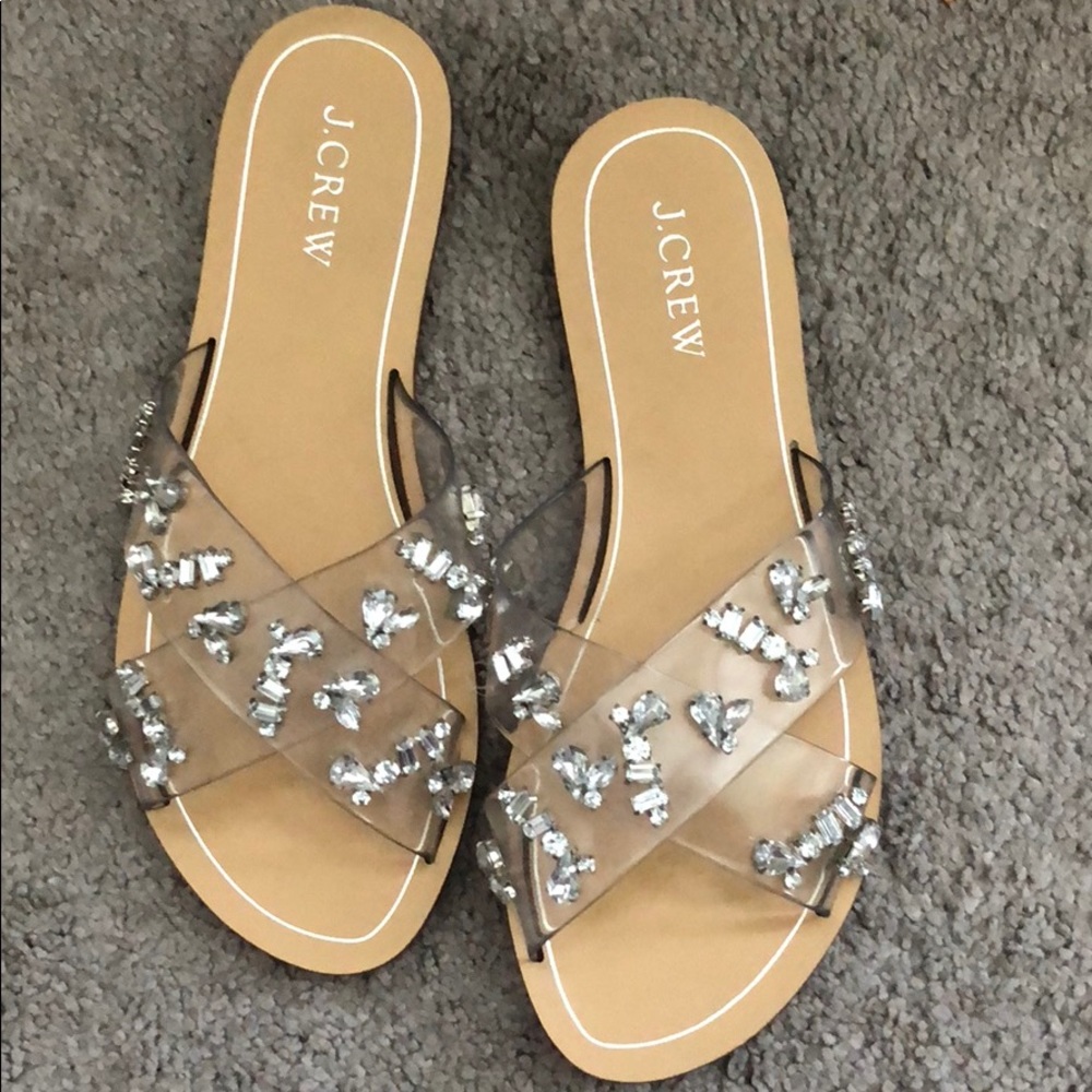 J.crew Rhinestone sandals